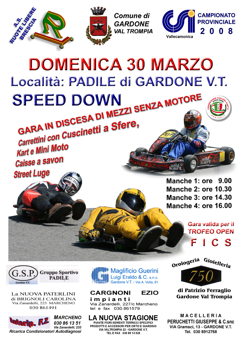 ruote libere associazione eventi street luge skateboard downhill