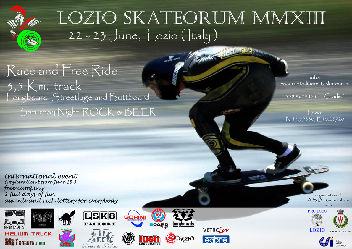 ruote libere associazione eventi street luge skateboard downhill