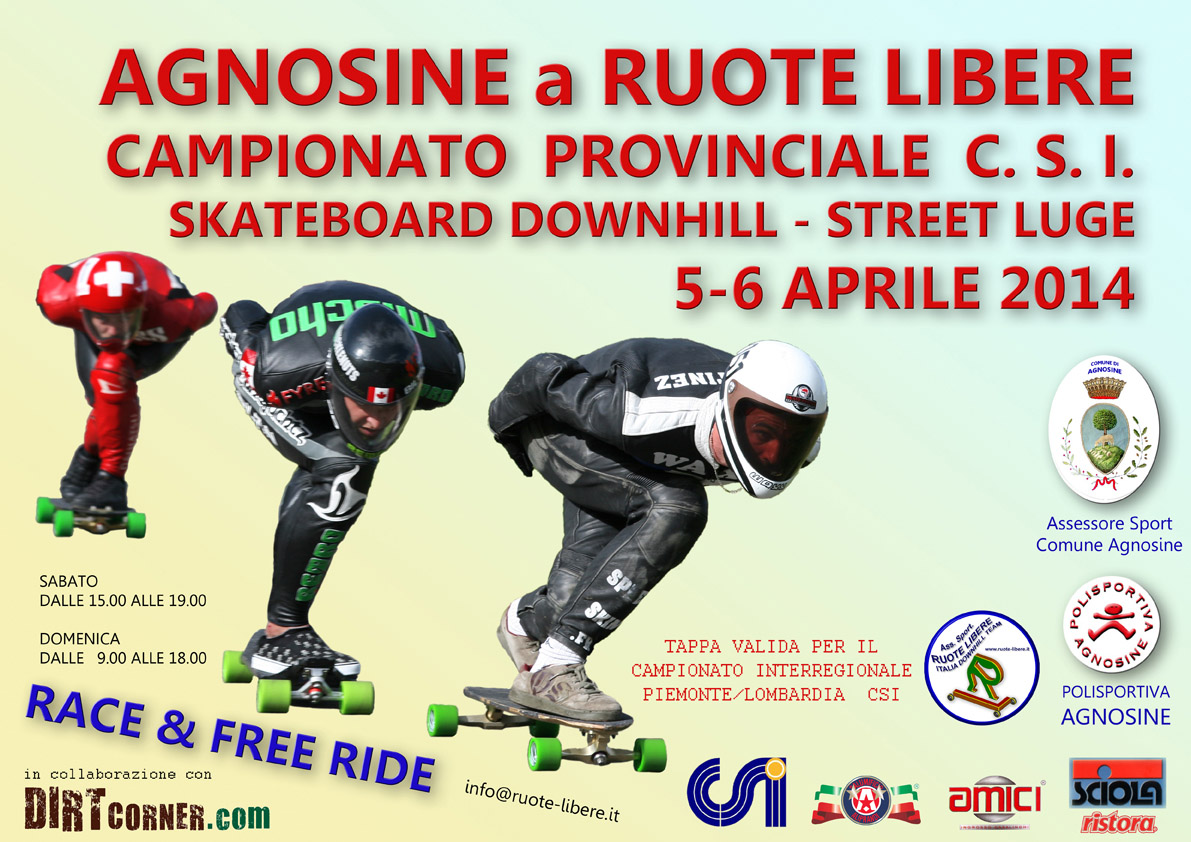 ruote libere associazione eventi street luge skateboard downhill