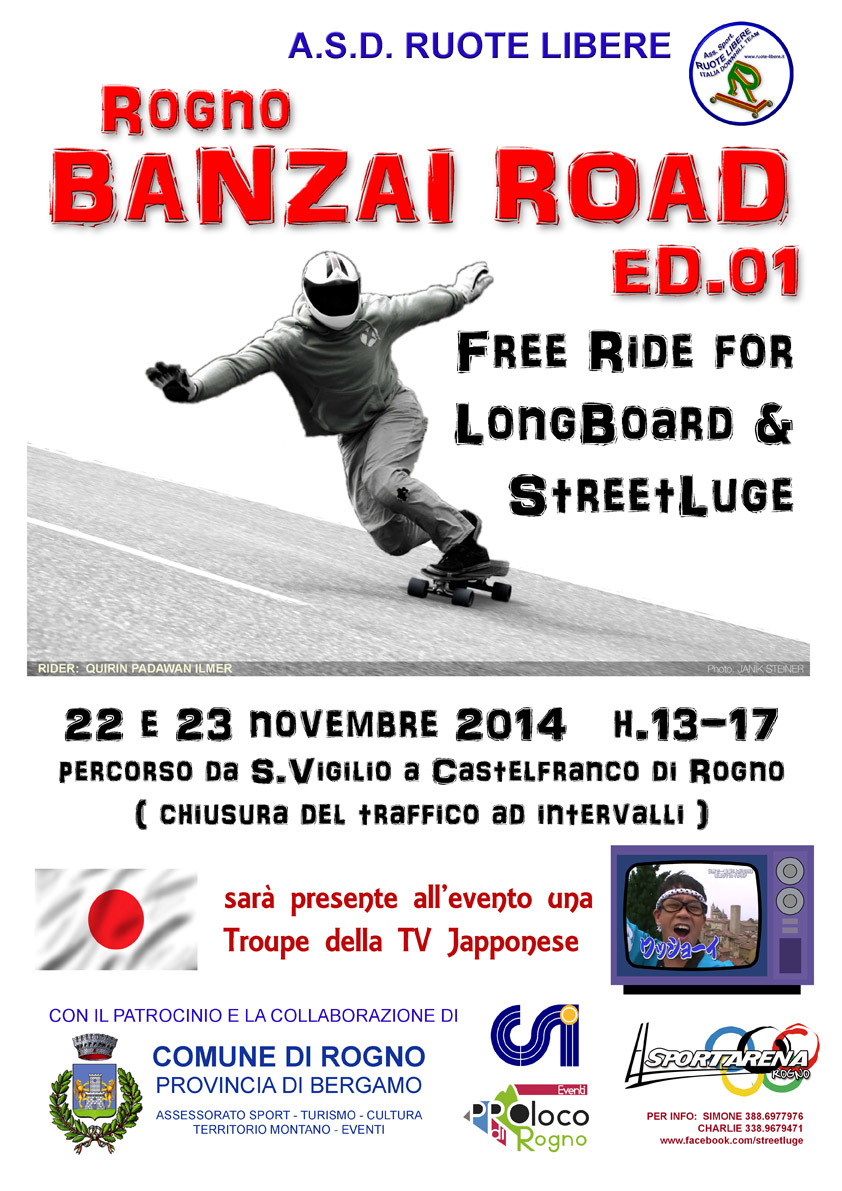 ruote libere associazione eventi street luge skateboard downhill