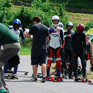 skateboard downhill street luge